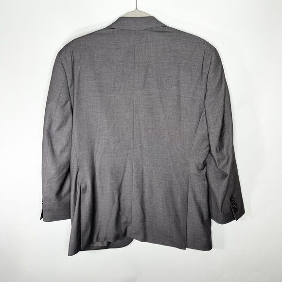 Pronto Uomo Blazer Mens 40 Reg Gray Suit Jacket Sport Coat Two Button - Picture 3 of 10
